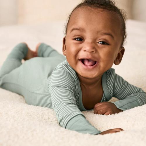 Little Sleepies Willow Stripe Crescent Zippy