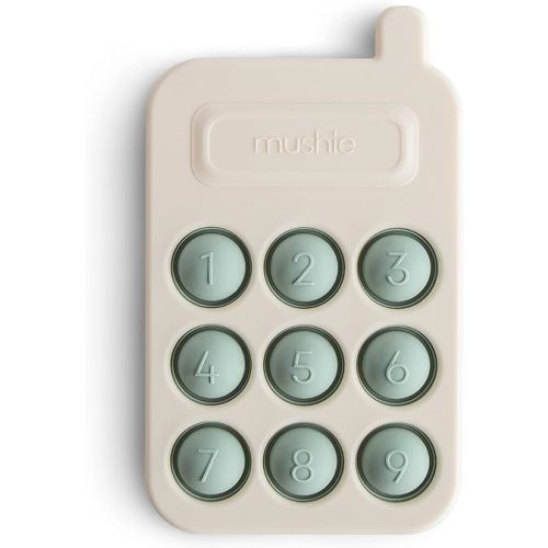 mushie Phone Press Toy (Cambridge Blue) - Phone (Cambridge Blue)