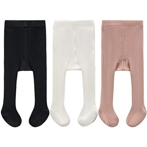 CECORC Baby Girls Tights Toddler Cable Knit Leggings Thick Cotton Infant Stockings Pantyhose 1-10T