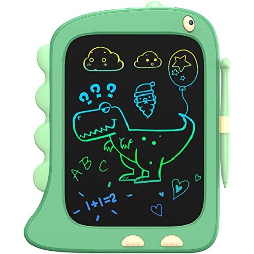 ORSEN 8.5 Inch LCD Doodle Board Tablet Toy - Green Dinosaur Drawing Pad for Kids 2-6 Years Old - Christmas and Birthday Gifts