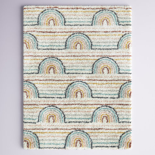 Isabelle & Max™ Alec Rainbow Shag Area Rug & Reviews | Wayfair
