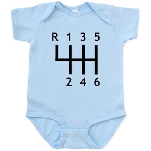 CafePress Gearshift Race Infant Bodysuit Cute Infant Bodysuit Baby Romper