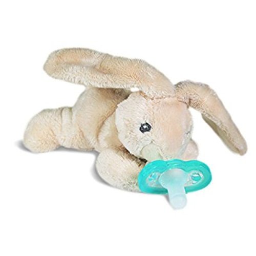 RaZbaby RaZ-Buddy JollyPop Pacifier Holder / Pacifier Removable / Bunny
