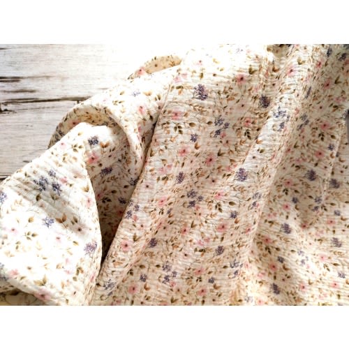 Floral Muslin Swaddle Blanket: Organic Cotton Swaddle / Wild Flowers