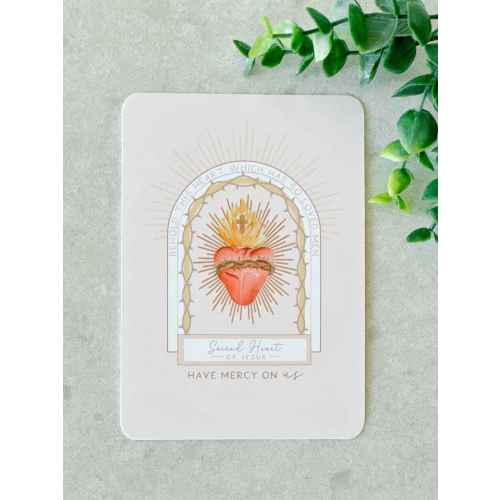 Sacred Heart of Jesus - Prayer Card