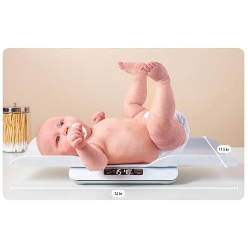 Greater Goods Baby Scale for Weighing Newborns – Digital Infant Scale with Tray, Hold Function for Baby Movement, Accurate Baby Scale for Home Use, 66 lb Capacity