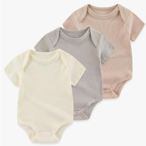 Ruliby Baby Bodysuit Boy Girl Clothes Soft Newborn Infant Outfit Short Sleeve Romper