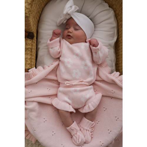 FLOWER JUMPER | BABY PINK
