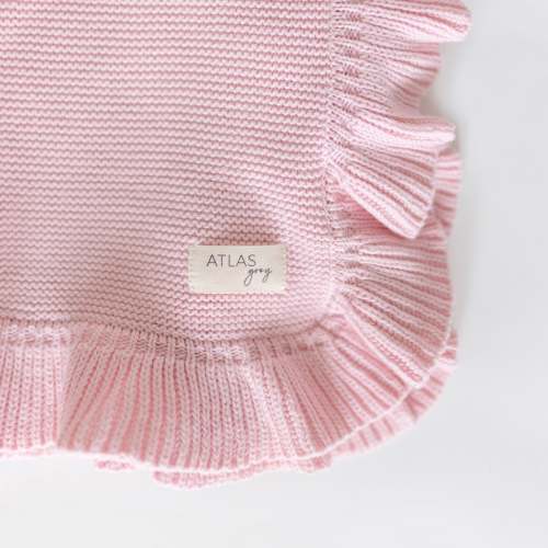 Ruffle Knit Blanket