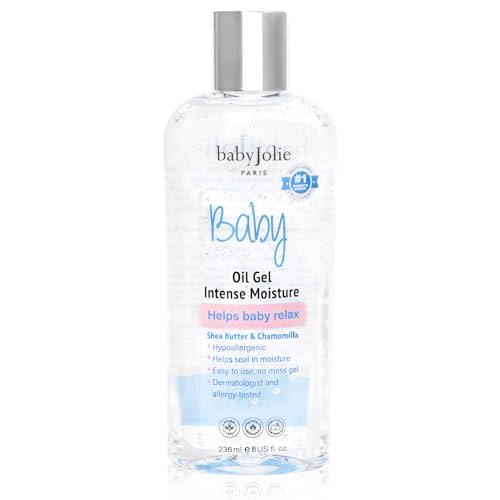 Baby Jolie Relaxing Baby Oil Gel with Shea Butter & Camomile Intensive Moisture 8Oz