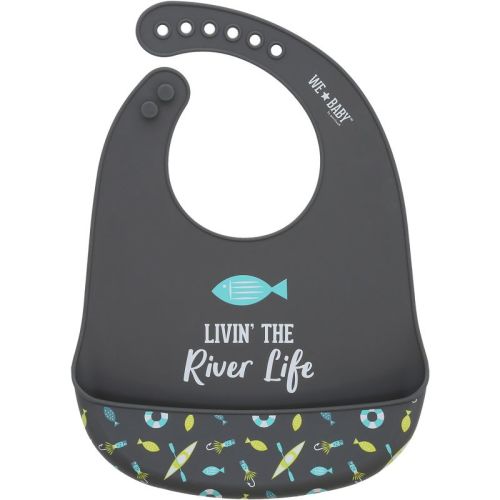 Pavilion Gift Company - River Life - 12" Silicone Catch All Bib - Bibs