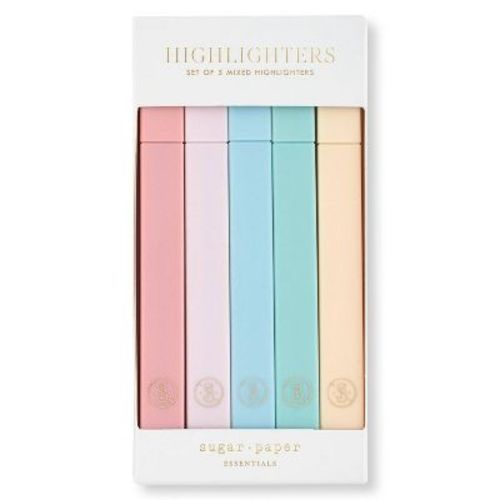 Sugar Paper Essentials 5ct Colored Highlighters