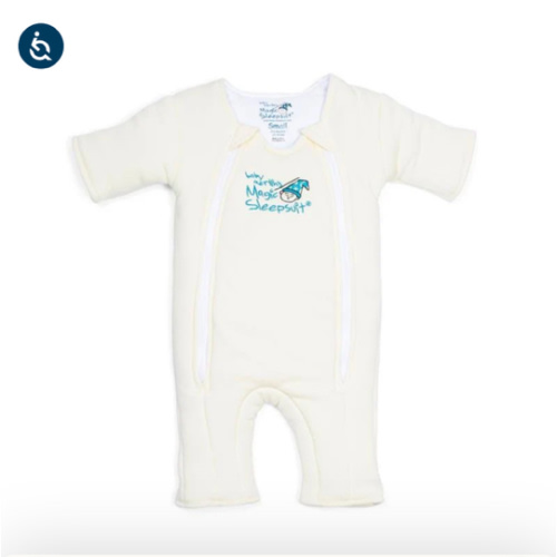 Cream Baby Merlin’s Magic Sleepsuit | Soft 100% Cotton Infant Sleepsuit