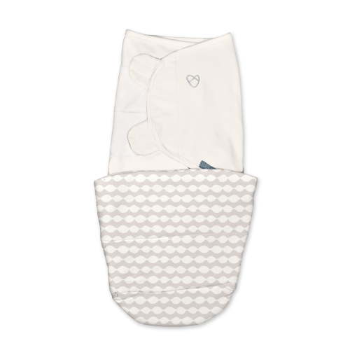 SwaddleMe by Ingenuity All Season Baby Swaddle, 1.0-2.5 TOG, Size 0-3 Months, 7-14 Pounds - Dream Waves