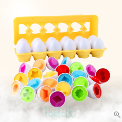 Toddla™ Montessori Geometric Eggs – toddla