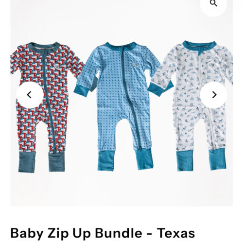 Texas Baby Zip Up Bundle | Texas Infant Gift Set | BURLEBO