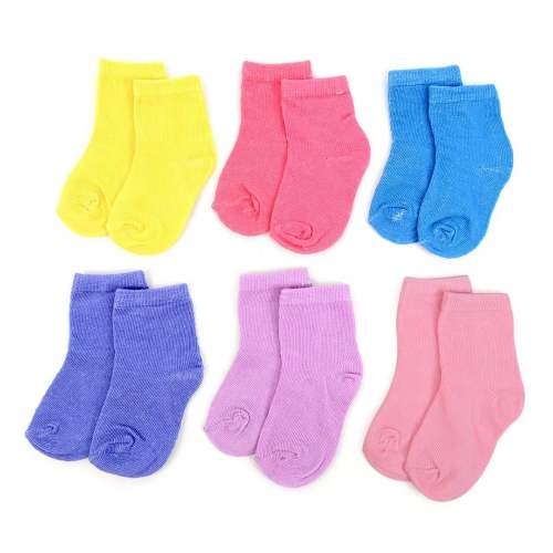 Infants' Solid Socks 6 Pair Pack