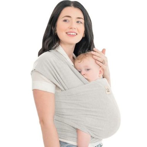 KeaBabies Original Baby Wraps Carrier, Baby Sling Carrier, Stretchy Infant Carrier for Newborn, Toddler (Rhino Gray)