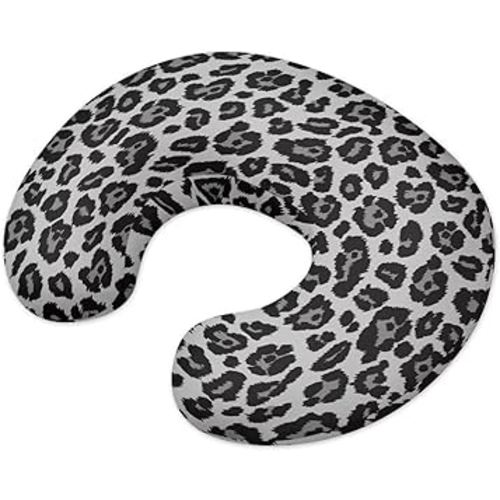Nursing Pillow Cover with Hidden Zipper Constellations and Black Leopard Print Skin Friendly for Moms/Baby Nursing Pillow Cover Stretchy Removable Cover for Breastfeeding Pillows