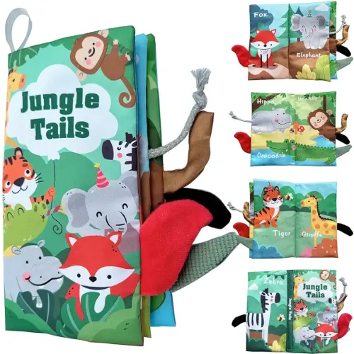 HONGID Baby Books 0-6 Months - Montessori Toys for Babies 0-3-6-9-12-18 Months,Infant Newborn Tummy Time Toys Touch Feel Book Learning Sensory Toys,Christmas Stocking Stuffers for Boys Girls