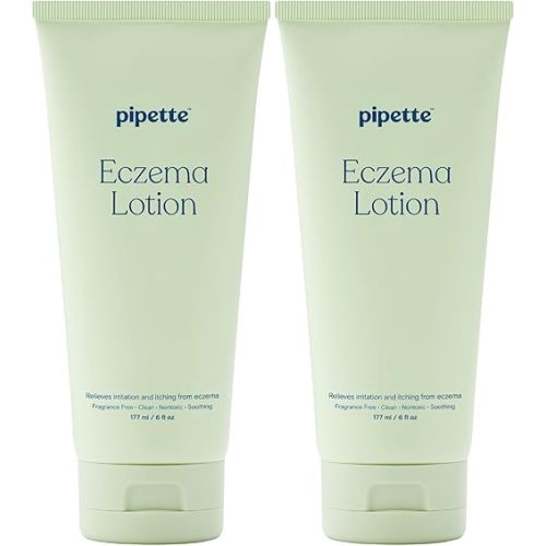 Baby Eczema Lotion Duo, Pack of 2, Fragrance Free Eczema Cream and Moisturizer, Lotion for Newborn, Sensitive Skin, and Kids, Baby Care Products, Non-Toxic and Hypoallergenic