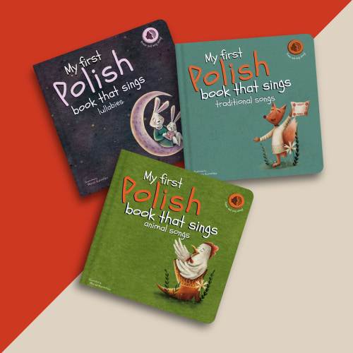Set of 3 Polish Books that Sing – Lufi & Friends