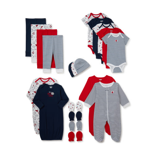 Garanimals Newborn Baby Boy Shower Gift Set, 20-Piece, Preemie-6/9 Months