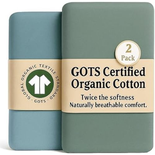 GOTS 100% Organic Bassinet Sheets - Luxurious Turkish Cotton for Halo, SNOO, Dream on Me Karley & Lacy, Delta Children and Simmons Kids City Sleeper Oval or Rectangle Bassinet Bed Pads or Mattresses