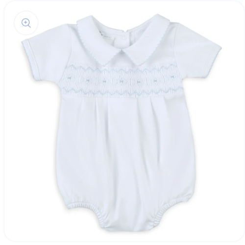 Landon's Smocked Bubble- Light Blue – Lowcountry Littlewear