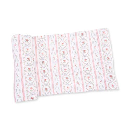 Marnie Rosebud Stripe - Swaddle Blanket – Angel Dear