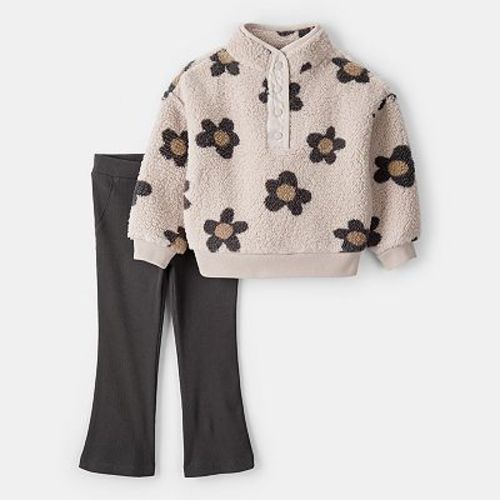 Toddler Girl Carter's 2-Pc. Floral Fleece Pullover & Pants Set