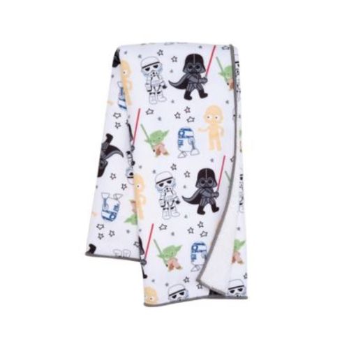 Star Wars Classic Fleece Baby Blanket - Yoda/Darth Vader/R2-D2/C-3PO