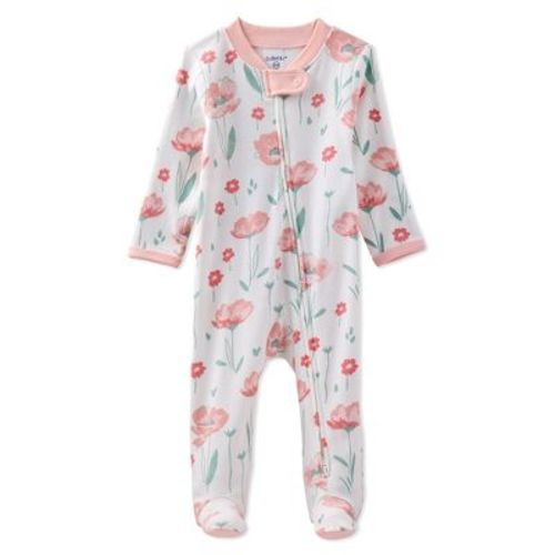 Butterblu SCOUT Sleep & Play Girls Pajamas Floral Fields 3-6M