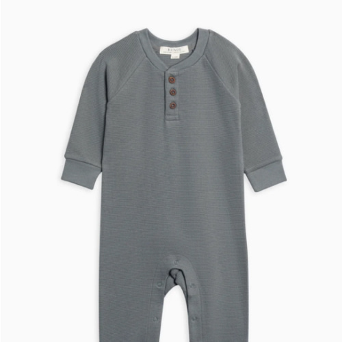 Crosby Waffle Knit Henley Romper