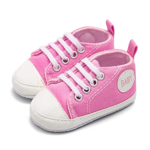 Kayannuo Toddler Shoes for Girls Baby Shoes Newborn Infant Baby Boys Girls Sandals Solid Canvas Anti-slip Soft Shoes (0-3 Months)