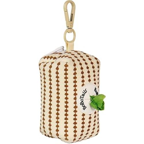 Dog Poop Bag Holder with Clip, Stylish Doggy Waste Bag Dispenser for Dog Leash, Durable Portable Poop Bag Carrier No Include Poop Bag Inside