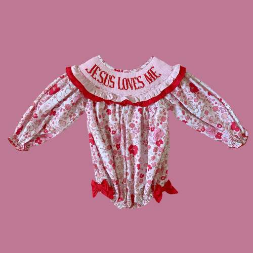 Jesus Loves Me Floral Bubble