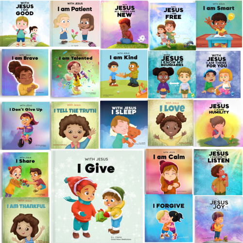 With Jesus Series - 22-Book Bundle - Faith based books for kids – GNM Christian Books For Kids