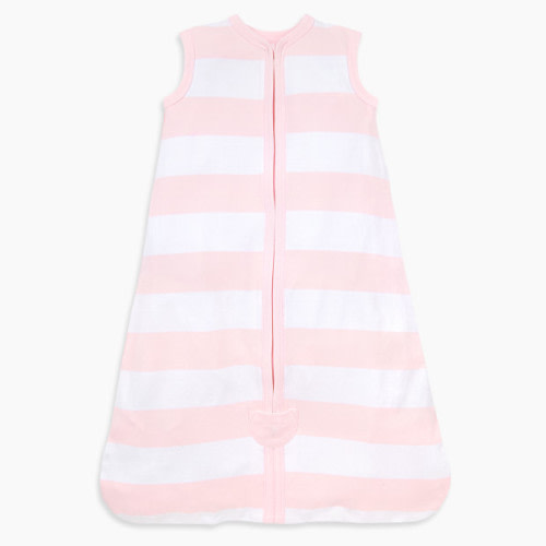 Burt's Bees Baby Beekeeper Organic Wearable Blanket - Blossom Rugby Stripe, 0-6 Months