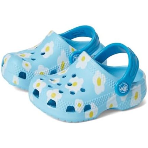 Crocs, Classic Littles Clogs (Infant), Tinted Glass, 2-3, Medium