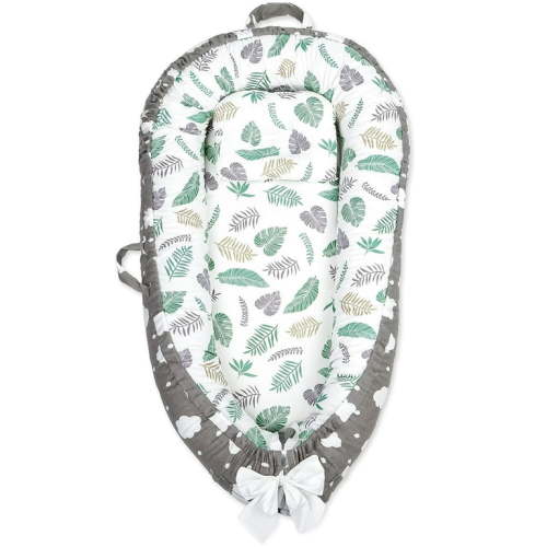 Baby Nest Cover for Baby 0-12M, Newborn Lounger Cover Bassinet Mattress Cover, Adjustable Soft Floor Seat Cover for Baby Girls & Boys (LV)
