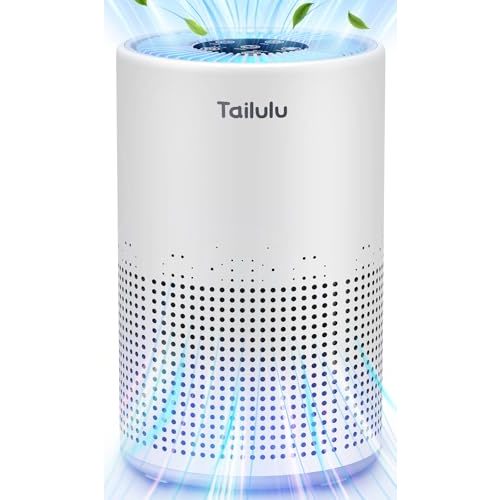 Air Purifiers for Bedroom Home Pets 1200 Ft², Tailulu H13 True HEPA Air Filter Portable Air Purifier with 12dB Sleep Mode, Speed Control, Timer, Quiet Air Cleaner For Odor Dust Smoke Pollen AP050