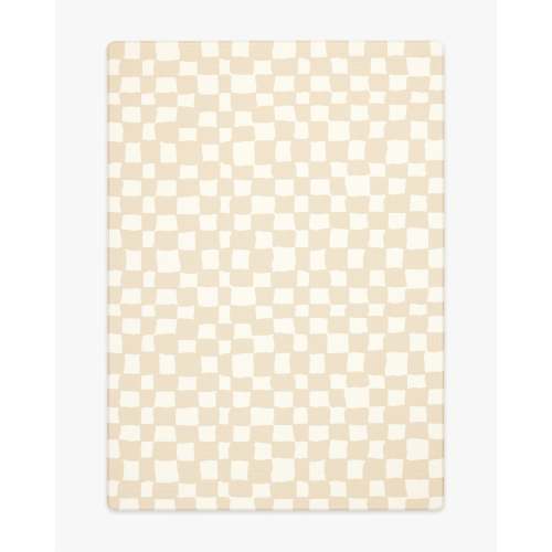 Mini Me Check Soft Taupe Play Mat | Ruggable