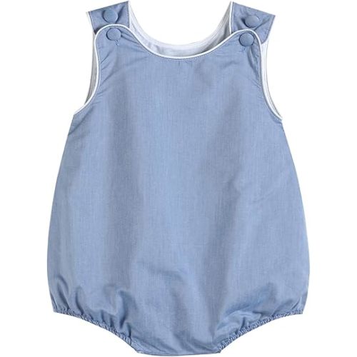 Lil cactus Baby & Toddler Boys and Girls Seersucker or Gingham One-Piece Bubble Romper Cotton Summer Outfit with Snaps Wear