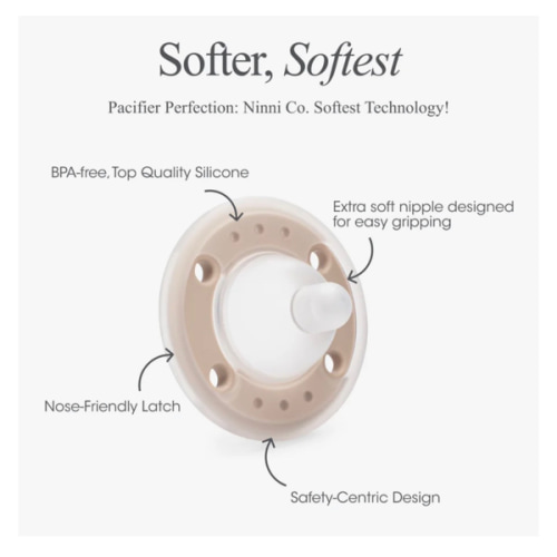 Ninni Pacifier Oatmeal 2 Pack