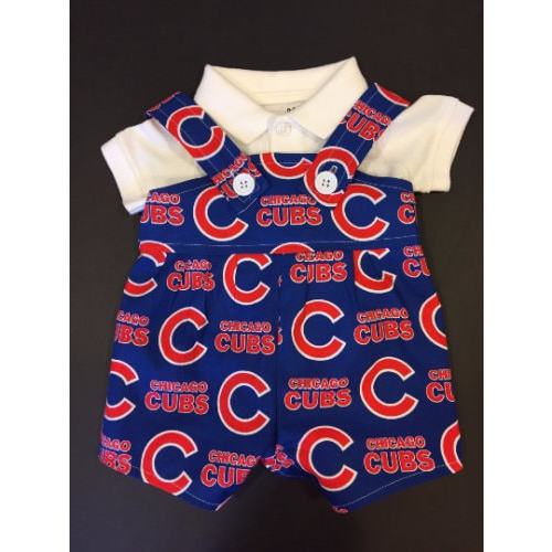 Cubs Baseball Boys Jumper Overalls 3-6 months
