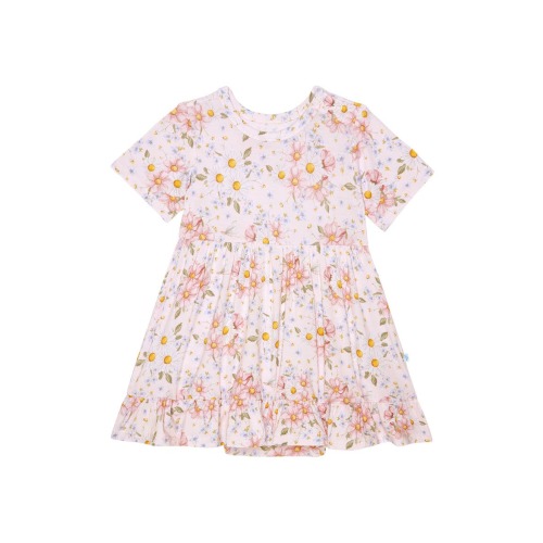 Kids' Short Sleeve Ruffled Bodysuit