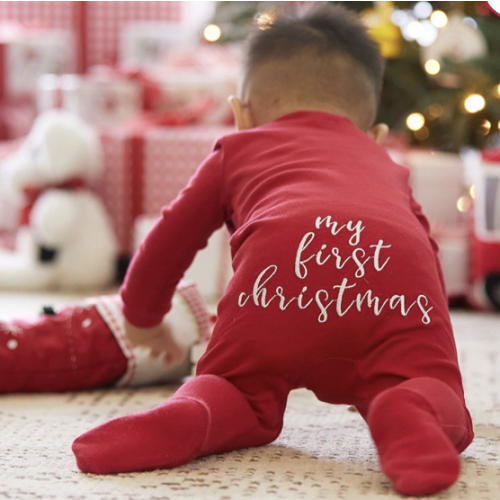 My First Christmas Bamboo Viscose Baby Pajama