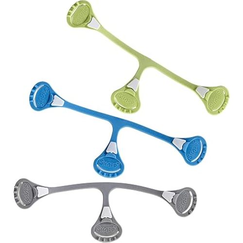 [Boy 3 pack] Snappi Cloth Diaper Fasteners - Replaces Diaper Pins - Use with Cloth Prefolds and Cloth Flats