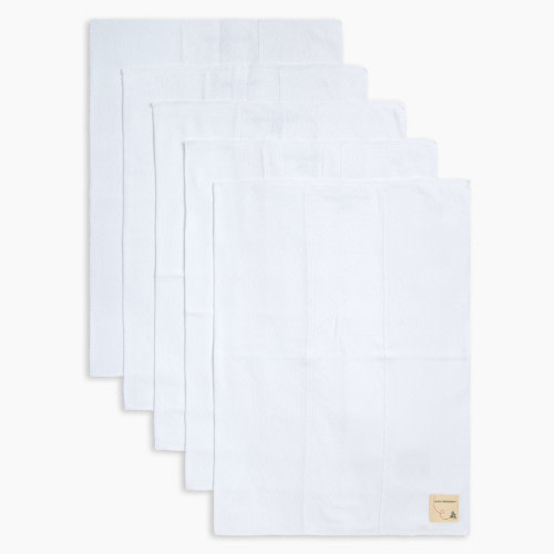 Burt's Bees Baby Organic Burp Cloth (5 Pack) - Cloud Solid